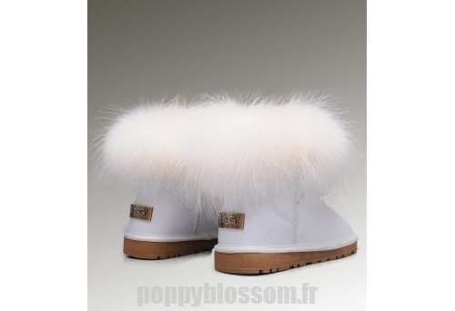 Authentique Ugg-233 ??Mini fourrure de renard blanc Bottes